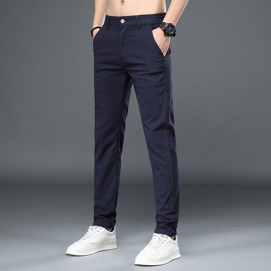 Elegante Herrenhose – elastisch, gerade geschnitten, Slim Fit