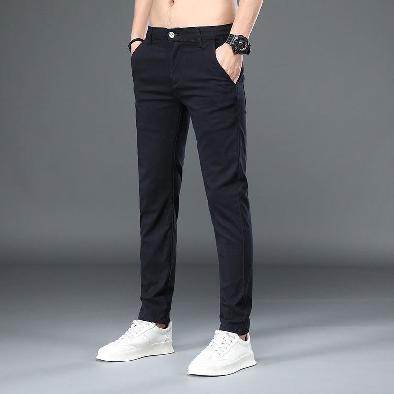 Elegante Herrenhose – elastisch, gerade geschnitten, Slim Fit
