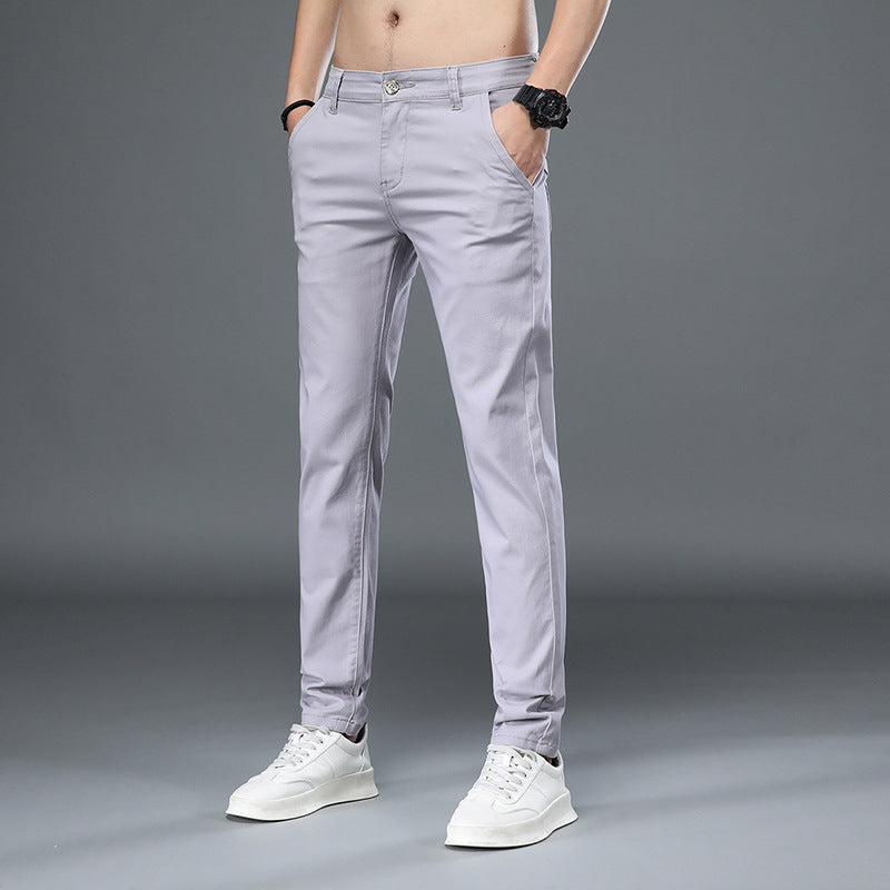 Elegante Herrenhose – elastisch, gerade geschnitten, Slim Fit