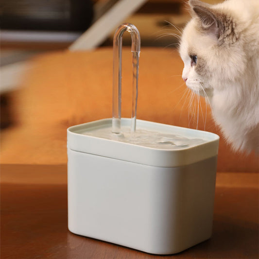 Futter Näpfe; "Automatischer Katzen-Wasserbrunnen: Stumme, elektrische Trinkschüssel mit 1,5 L Fassungsvermögen und USB-Filterung für Haustiere"